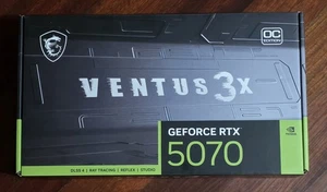 BRAND NEW MSI VENTUS 3X GEFORCE RTX 5070 GRAPHICS CARD 12GB - Picture 1 of 1