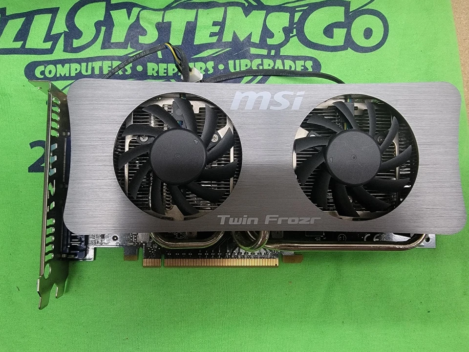 MSI NVIDIA GEFORCE GTS 250 1GB N250GTS TWIN FROZR 1G DUAL DVI-I - Image 1 of 3