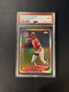 2024 Topps Chrome - 1989 Topps Baseball #89CB-11 Elly De La Cruz (RC) PSA 9 - Picture 1 of 2