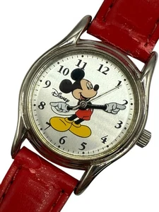 Disney Lorus Mickey Mouse Watch Silver Dial Black Band New Seiko SII - Picture 1 of 7