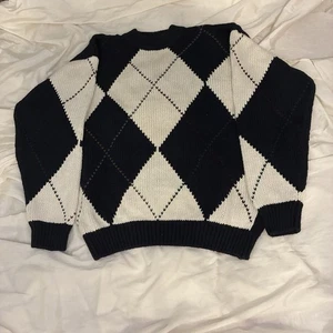M Vintage 80s 90s Harbour Classics preppy large argyle knit sweater unisex - Picture 1 of 4