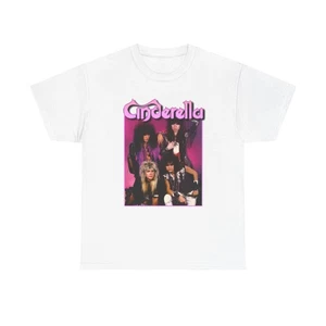 Cinderella Grafik T-Shirt Vintage Rock Band Merch Unisex Heavy Cotton Tee 1 - Bild 1 von 5