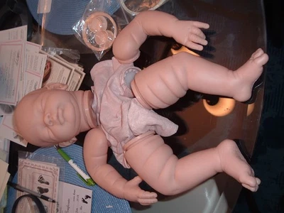 Lucy  vinyl / cloth Reborn doll kit by Tina Kewy - Image 1 of 4