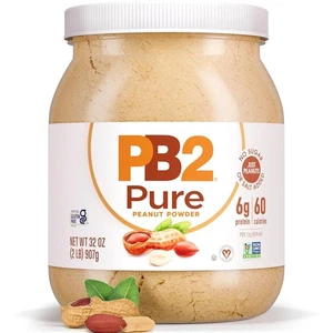 Pure Peanut Butter Powder - [2 lb/32 oz Jar] - No Added Sugar, No Added Salt, No - Picture 1 of 4