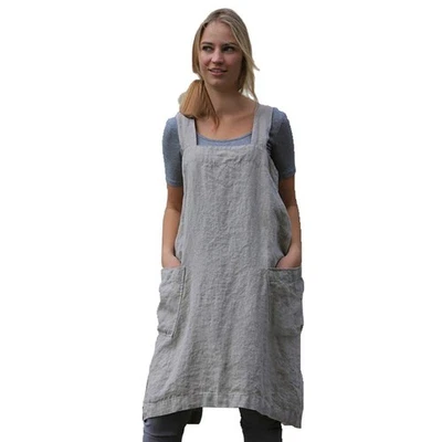 LARMLISS Women’s Pinafore Square Apron Baking Cooking Gardening Works Cross Back