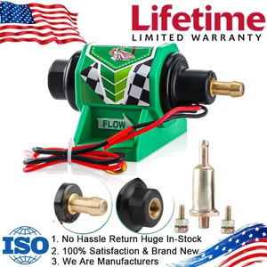 5-9PSI 35 GPH Universal Electric Inline Pump Gas Diesel Fuel Pump Carburetor 12V - Picture 1 of 21