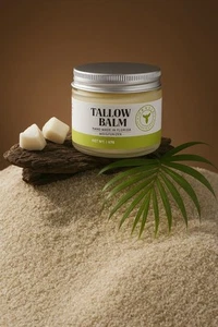 Tallow Balm Natural Skin Cream Organic Moisturizer for Face and Body Healing 4oz - Picture 1 of 4