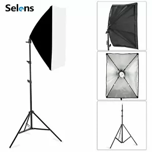Lampadina 50x70cm studio fotografico illuminazione softbox E27 2m kit supporto luce - Foto 1 di 12