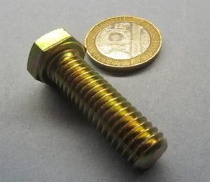 Left Hand Tap Bolt, Grade 8 Steel, LH, FT, 3/8"-16 x 1.25" Length, 1 Pc - Picture 1 of 12