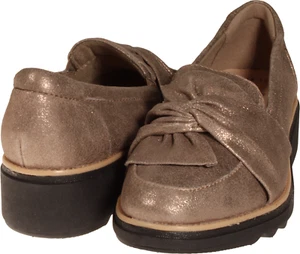 Mocasín Clarks Sharon Dasher para mujer gamuza peltre EE. UU. talla 7 ANCHO - Imagen 1 de 3