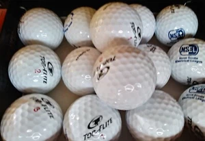 2 Dz Brand NEW Top Flite XL Distance Golf Balls 24 Logo Over Run NEW Ball LOT NR - Picture 1 of 2
