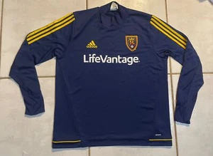 ADIDAS Real Salt Lake MLS 2016 BLUE Training Top Men's XL - Picture 1 of 12