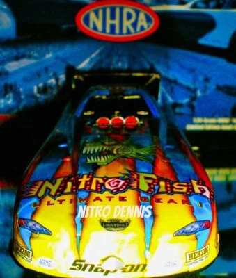NHRA Tony PEDREGON Drag RACING Top Fuel 1:24 SIGNED Diecast NITRO FISH Funny Car - Image 1 of 4