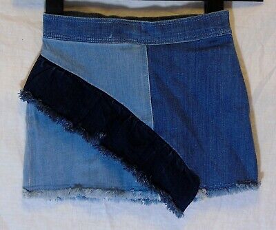 Blue Frayed Denim Skirt Age 4-5 Years M&S • 7.65€