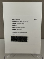 2022-23 Panini Flux Bennedict Mathurin Autograph Influx Card # 14