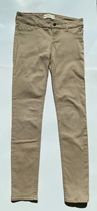 Abercrombie Kids Girls Khaki Sz 16 Slim Tan Skinny Pants Stretch Uniform School - Picture 1 of 7