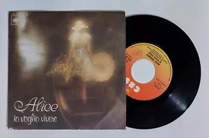 39120 45 giri 7" - ALICE - Io Voglio Vivere - Sempre Tu Sempre Di Più - CBS 1975 - Foto 1 di 2