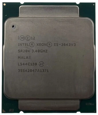 Intel Xeon E5-2643 V3 CPU Socket LGA2011-3 SR204 3.4 GHz 3400 MHz Processor - Image 1 of 2