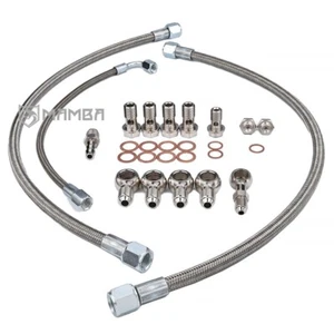 Turbo Oil & Water Line For NISSAN SR20DET S13 S14 S15 w/ Garrett T25 GT28R GT30R - Bild 1 von 4