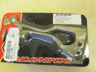 JUEGO DE PALANCAS PULIDAS WIRTZ PRO - YAMAHA YZ125 YZ250 YZ400 2000 SOLAMENTE + WR400F AZUL Foto 1 de 4