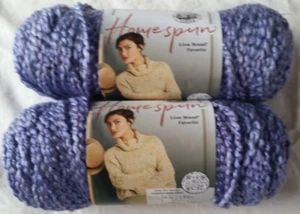 Homespun Lion Brand Yarn PURPLE ASTER Lot of 2 Skeins NEW - Picture 1 of 2