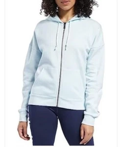 Reebok Core 10 Women's Full-Zip Fleece Hoodie MEDIUM  - Picture 1 of 10