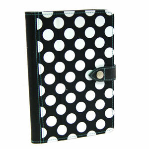 Griffin Back Bay Polka Dot Folio Case For Apple iPad Mini 1/2/3 -Black/White