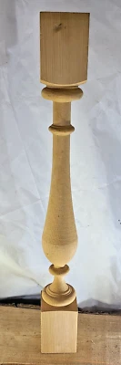 ¿Cedro vintage? Balaustres de husillo de madera torneada 30 x 3 1/2 pulgadas cantidad 1 Foto 1 de 4