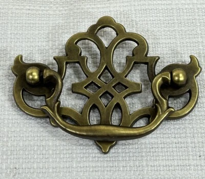 Vintage KBC Keeler Brass Batwing Chippendale Drawer Handles Pulls 3" - Image 1 of 3