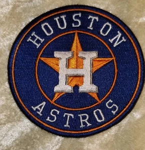 Houston Astros 3.5" Blue Iron On Embroidered Patch~ Free Tracking! - Picture 1 of 1