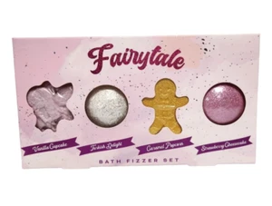 Fairytale Bath Fizzer Set Vanilla Turkish Delight Caramel & Strawberry - Picture 1 of 11