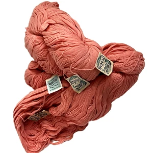 Vintage Wool Argosy Fingering Superfine Skeins 3 PLY Shade Coral 205 208g Baby - Picture 1 of 5