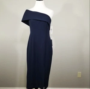 Neu mit Etikett Eliza J blau schulterfreies Kleid 6 Damen knielang Etui NEU $ 128 - Bild 1 von 10