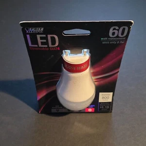 New Feit Electric 60W 800Lumens GU24 Dimmable LED Bulb Warm White 3000K - Picture 1 of 4