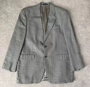 Ralph Lauren Blazer Herren 42 L Fensterscheibe kariert Seide Wolle Leinen Sport Mantel Jacke - Bild 1 von 10