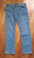 Copper & Oak Peacock Blue Slim Straight Jeans Men's Size 34 X 32