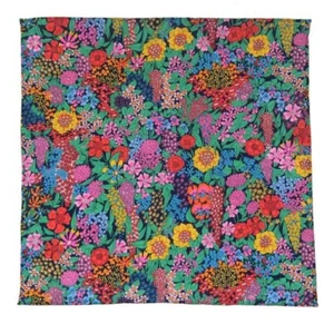 Hand Stitched Lawn Cotton Fabric Pocket Square Ciara Floral Pattern Men's - Picture 1 of 4