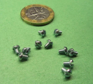 Rundkopf Zink Stahl Schlitzmaschine Schraube 2-56 x 1/8 Zoll Länge 200 Stück - Bild 1 von 11