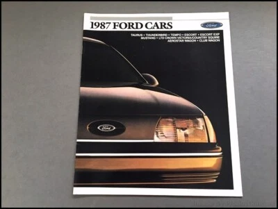 1987 Ford Sales Brochure Catalog - Thunderbird Mustang EXP Taurus SVO Escort LTD - Изображение 1 из 4