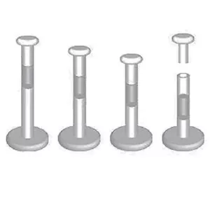 16G Straight Flat Back Bioflex Retainer with Pop-in Flat top (1 piece)TRL/4 RTT2 - Picture 1 of 5