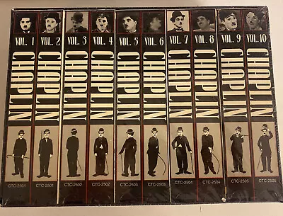 Chaplin: The Collection (VHS, 1993, Black & White ) - 10 Tapes Box Set - New - Image 1 of 4