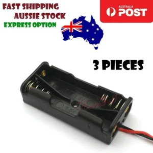 3x 2xAAA Battery Holder 2x1.5V AAA 4.5V Box Case Leads Wires 2 x AAA Holders - Picture 1 of 4