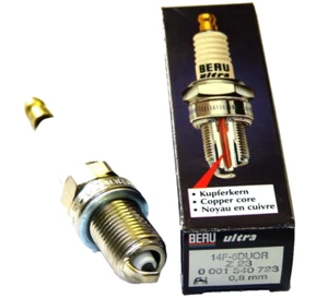 1x bujía BERU ULTRA 14F-6DUOR bujías de encendido Lancia Citroen Fiat Ford Nissan TVR - Imagen 1 de 1