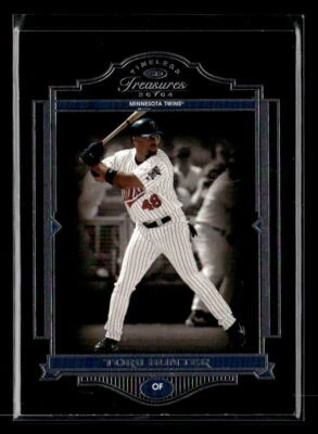 Torii Hunter #'d/999 - 2004 Donruss Timeless Treasures #39 Minnesota Twins Foto 1 de 2