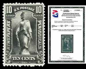 Scott PR105 1895 10c Newspaper Issue Mint F-VF OG H Cat $600 with PSE CERT - Picture 1 of 2