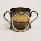 Vintage/Antique Silver Plated Rms Caronia 3-Handled Friendship Souvenir Ship Cup