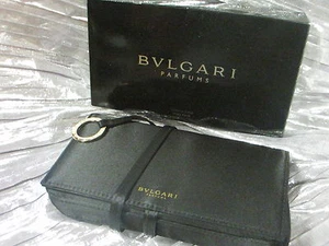Adorable BVLGARI BEAUTY POUCH IN BLACK W BOX - Picture 1 of 11