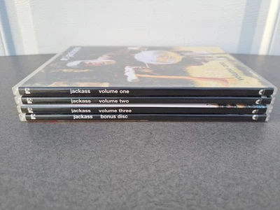 Jackass: The Complete Box Set DVD (4-Discs No Booklets, 2005) Y2K Foto 1 de 4