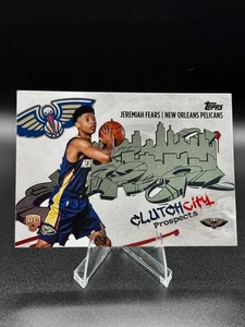 2025-26 Topps Jeremiah Fears Clutch City Prospects RC Rookie #CC-7 Pelicans - Picture 1 of 2