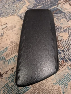 Conjunto de cubierta reposabrazos tapa cuero negro consola central Kia Optima 2011-2015 OEM Foto 1 de 4